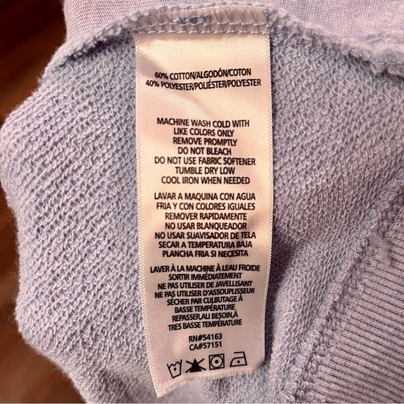 Calvin Klein Performance Womens L Embroidered Logo Pocketed Sweatshirt Lavender - Picture 5 of 11